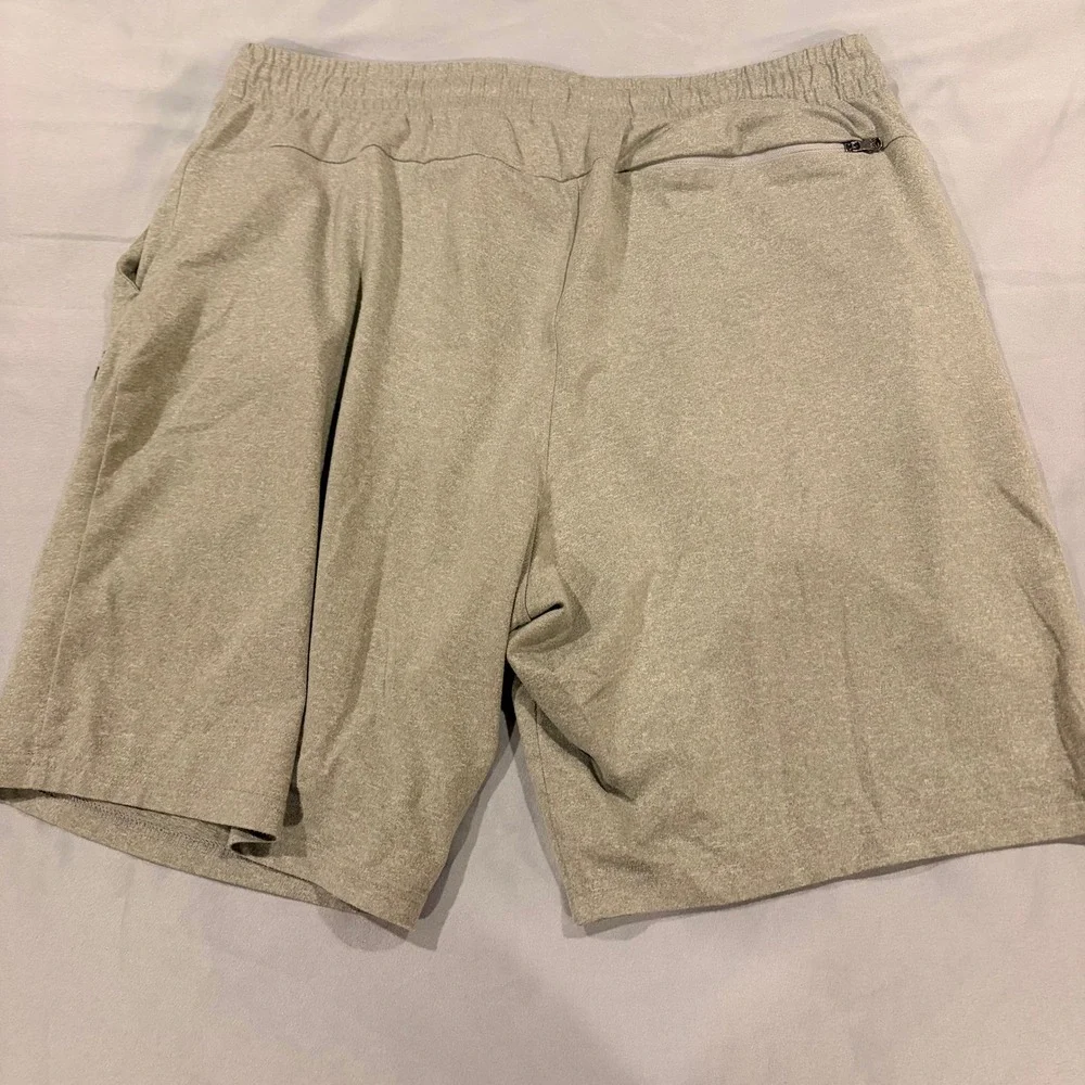 Polo Ralph Lauren Mens Heather Gray Performance Shorts Drawstring Size XL Gym